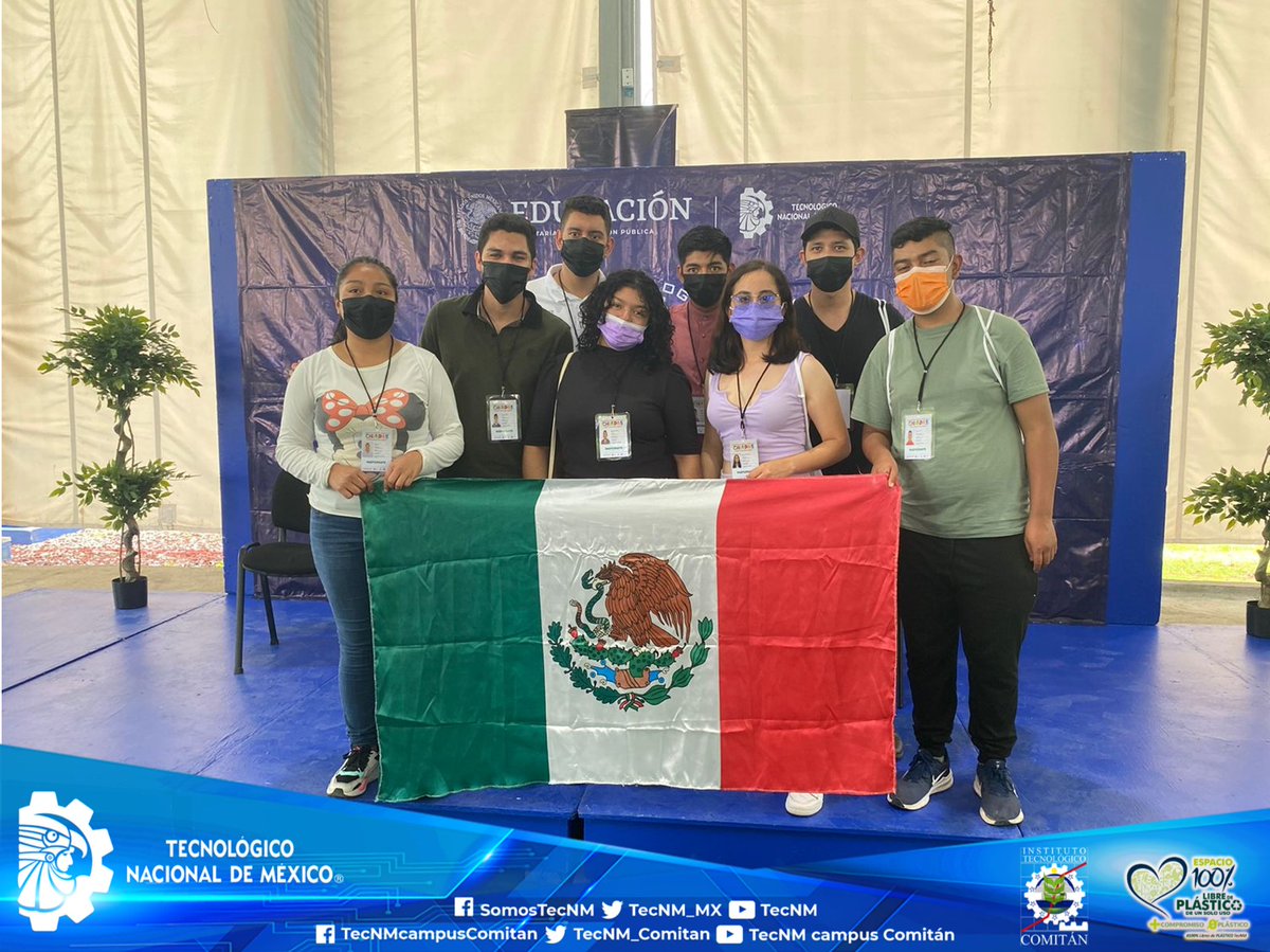 TecNMComitan's tweet photo. La delegación del @TecNM_Comitan presente en el #ENAC2022 #SomosJaguaresTec
Orgullosamente #TecNM #TecNMCultura
Todas y #TodosSomosTecNM https://t.co/kbflEnDxJY