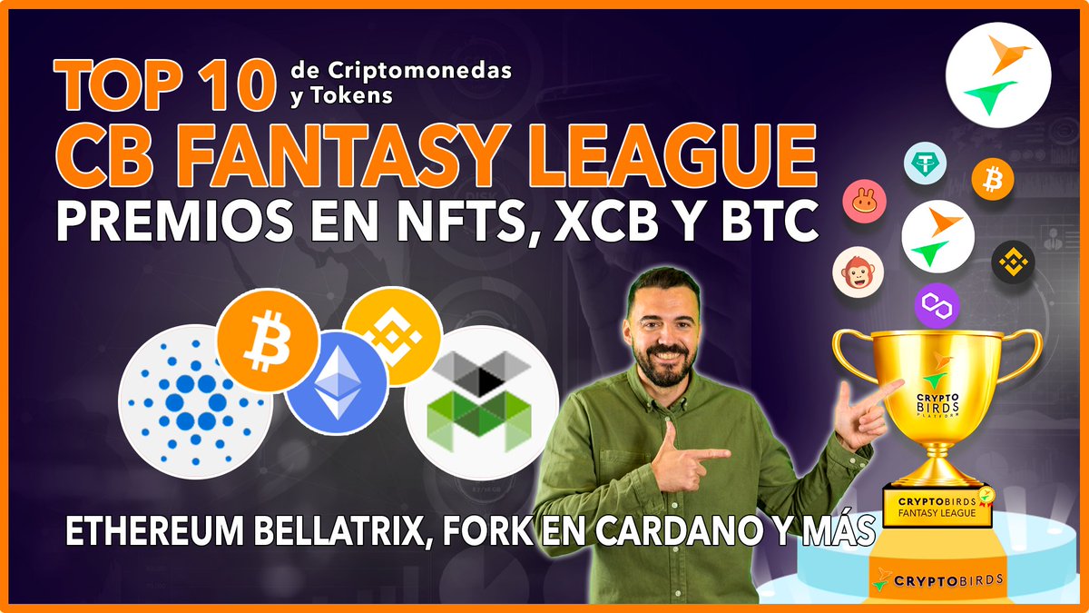 🔝 Mira el nuevo video del #CryptoTOP10 semanal:

✅ Hablamos acerca de la #CBFantasyLeague con grandes premios en $XCB, $BTC y #NFTs

✅ <a href="/cjme83/">Carlos Martín</a> crea su portafolio para el 1er round de la temporada 

✅ Comentamos el Top 10 y las principales noticias

👉 youtube.com/watch?v=ZA-T7-…
