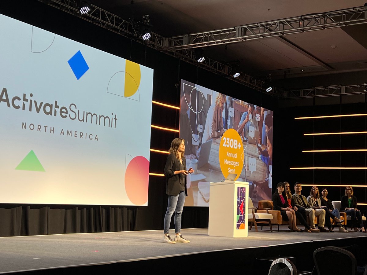Iterable's tweet photo. Our Product Showcase keynote kicks off with a deep dive on our #AI Suite with Predictive Goals and Explainable AI features!
#Activate22 https://t.co/TxUCukJP2h