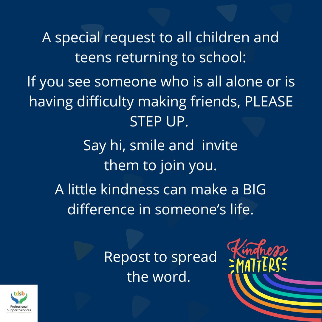 TDSB_MHWB's tweet photo. No act of kindness, no matter how small, is ever wasted (Aesop). #KindnessMatters #KindnessIsMagic https://t.co/dHzFLmGrUG