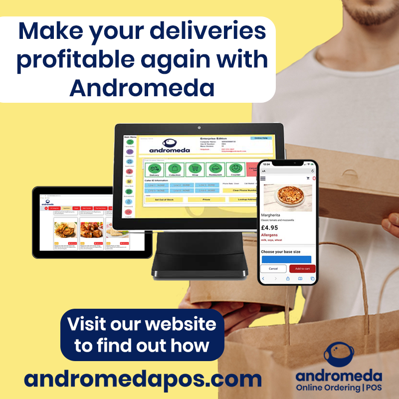 AndromedaPOS's tweet photo. With costs spiralling and profits dropping, see how Andromeda can help you streamline &amp; reduce your outgoings.
Visit https://t.co/eJ11XZWF4O
#delivery #fooddelivery #takeaway #foodtakeaway #fooddelivery #restaurantmanagement #restaurantdelivery #epos https://t.co/fAO21Oupz6