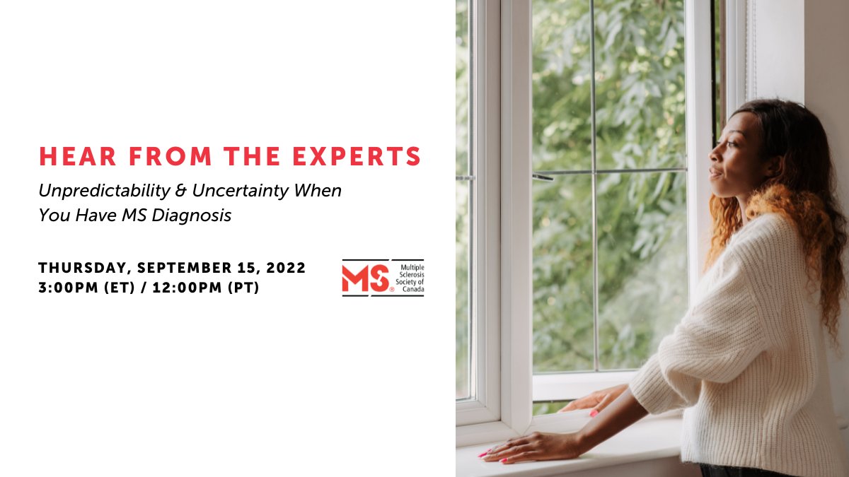 Have you or a loved one been recently diagnosed with MS? On Sept. 15 at 3PM ET, join us for an informative webinar highlighting the impact of an MS diagnosis, including the mental health aspects of living with a chronic and episodic disease. Register now: bit.ly/3L1ldpC
