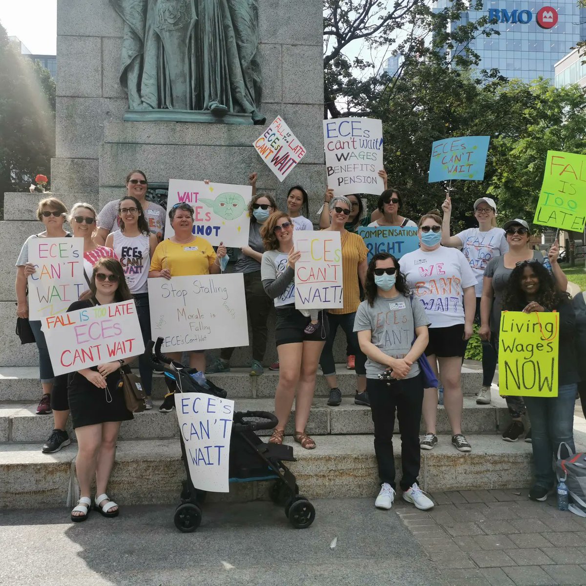 ChildCareNowNS's tweet photo. Proud and inspired to have walked beside hundreds of ECEs in the streets, in their centres, and in their communities as they stood together to demand government acknowledge the crisis in the workforce.

#cdnchildcare #nspoli #canlab #thetimeisnow #ECEscantwait https://t.co/8oYkuZs2o6