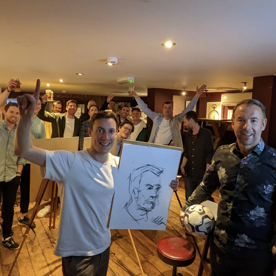 Very sad news. Not only was Marcus a favourite player as an Ipswich fan in the early 00s, but just four months ago he turned up as a special guest on my stag-do in Bristol, so he could model for us in a portrait drawing class. Absolute Legend. Sending ❤️ to him and his family.