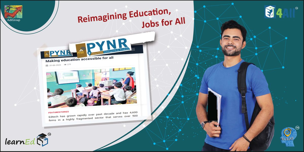 Bleap_Ed4All's tweet photo. Ed4All is the only Education firm to partner solely with Governments to invest in low-cost and high-impact Learning, Skilling, Testing, Certifying, and Job-creation . 
 
Click <> https://t.co/hLmicC64UX   

#twitter #september #bleap #ed4all 

@SanjayViswa https://t.co/Eoo3fvC2gj