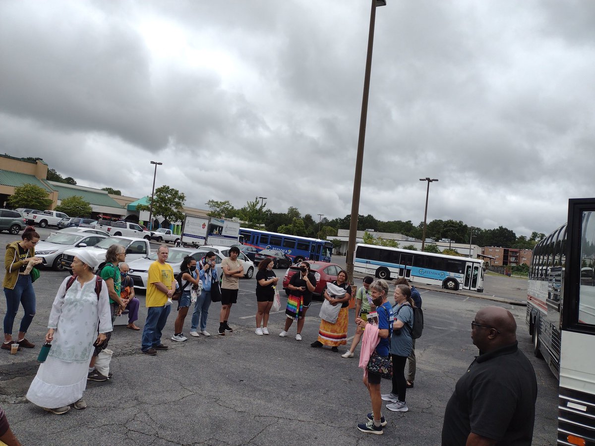 7 Directions joint action biodiesel bus to DC to rally and protest against Manchin and Schumer's side deal that will undermine the voice of Frontline communities in large energy projects. At a time climate chaos, voter suppression and record income inequality rages, that's BS!