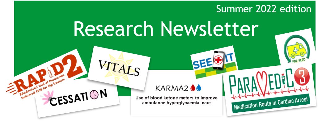 EEAST_Research (@eeast_research) on Twitter photo 📢<a href="/EastEnglandAmb/">EEAST Ambulance Service</a> staff... check out our latest newsletter to see what we have been up to and find out how to get involved in our new research studies #PARAMEDIC3 #RAPID2
Access via EEAST's JRCALC App (just search for 'research') and soon to appear in NeedToKnow! 📢<a href="/EastEnglandAmb/">EEAST Ambulance Service</a> staff... check out our latest newsletter to see what we have been up to and find out how to get involved in our new research studies #PARAMEDIC3 #RAPID2
Access via EEAST's JRCALC App (just search for 'research') and soon to appear in NeedToKnow!