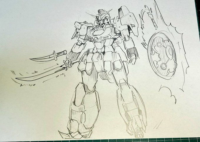 サンドロックをベースに左肩にサーペントの肩パットを改造したミサイルパック、ホバースラスターを内蔵したふくらはぎアーマー、バリアとソーサー機能のある盾を装備。
剣は軽快な立ち回りが出来るヒートシャムシールとヒートジャンビーヤ 