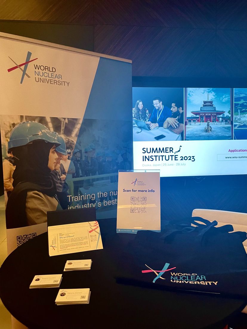 📣Visit our exhibition stand at #nuclearsympo to meet the WNU team and learn more about the programmes we offer!🧑‍🏫

#SummerInstitute #SLA #NuclearEnglish #WinterCamp #symposium2022 ⚛️