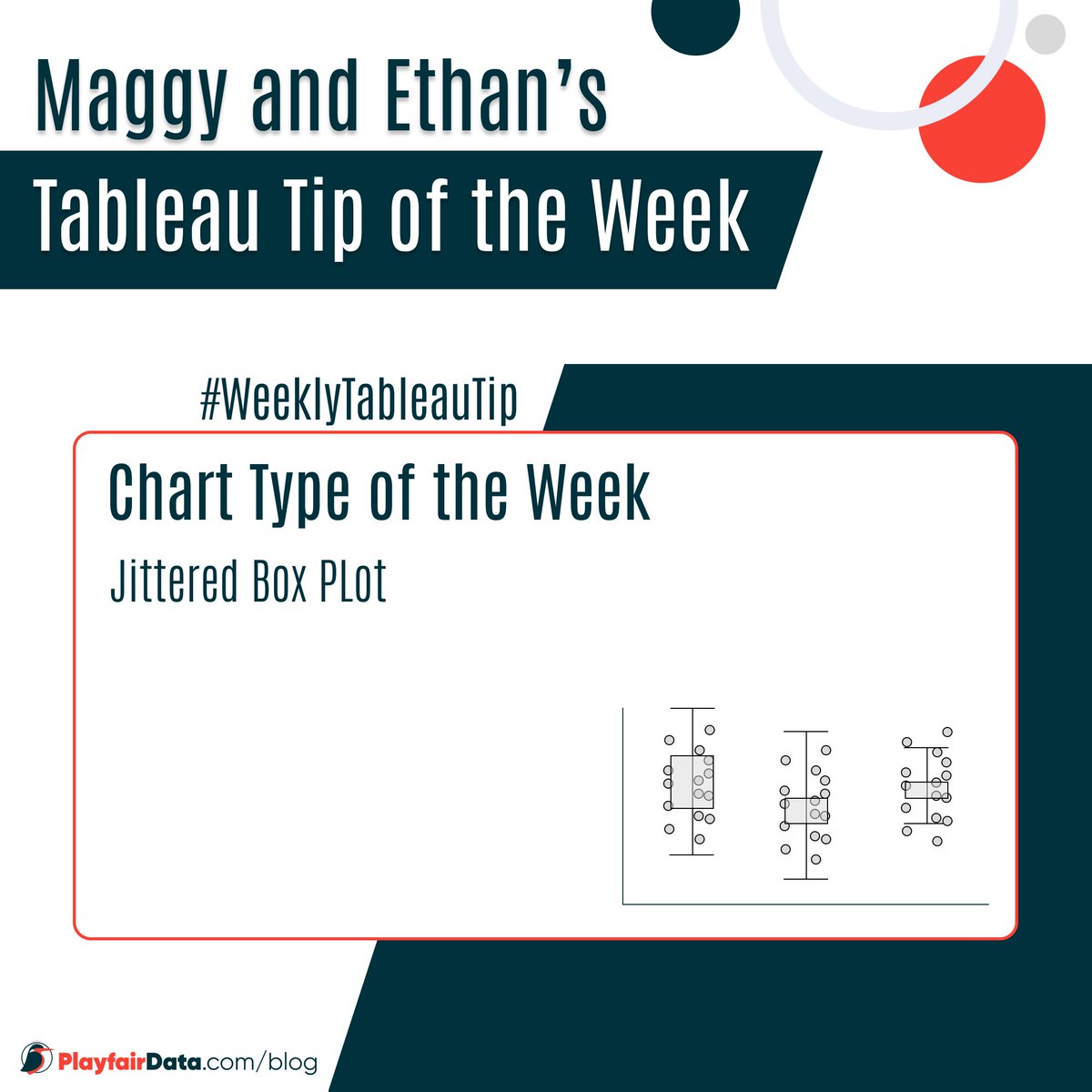 thedataveteran's tweet photo. Another week has gone by #datafam! Time fly's when you are having fun. Today @MaggyMuellner and I continue our chart type #WeeklyTableauTip with a Jittered Box Plot.
#tableau #WeeklyTableauTips https://t.co/nYmQSwfa60