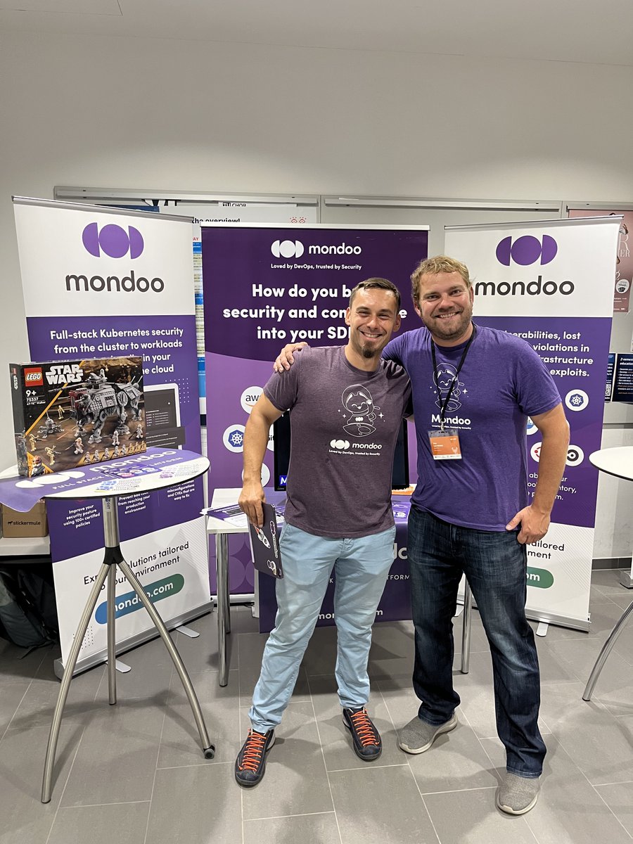 MondooHQ's tweet photo. Off to an amazing start at @sec4dev ๐
S/O to the team on the ground @yvov, @atomiczero111, @chri_hartmann!
Stop by our booth and learn what we can do to ensure your infrastructure is more secure ๐
#sec4dev https://t.co/292Tdq23jJ