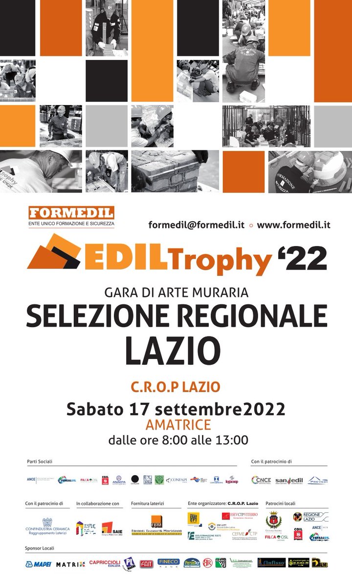 filcacisllazio's tweet photo. 🔜 Ad #Amatrice Gara di Arte Muraria. Segr.Gen. @attvallocchia: in un ambito di #professionalita' #competenze e #sicurezze nel settore delle Costruzioni. @Formedil @FilcaCisl @FilcaRoma @filca_lazionord @FilcaCislLatina @FilcaFrosinone. https://t.co/mxGTCO6E34