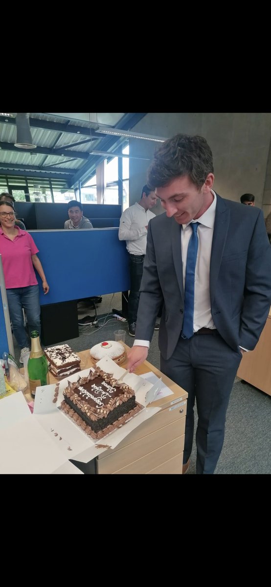 hughgeaney's tweet image. Many Congrats to @DylanStoran for successfully defending his PhD. thesis today. A slice of cake (or 3!) well deserved.