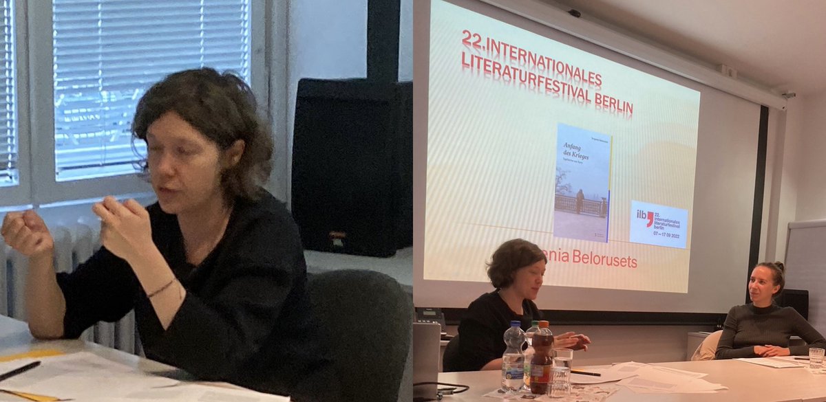 Im Rahmen des @ilb_festival besuchte die Autorin Yevgenia Belorusets die JAA Berlin-BB. Mit Beginn des Krieges in der Ukraine schrieb sie „Tagebücher aus Kiew“, aus denen sie den Jugendlichen vorlas. Anschließend entstand ein interessanter und angeregter Austausch. #ilb22