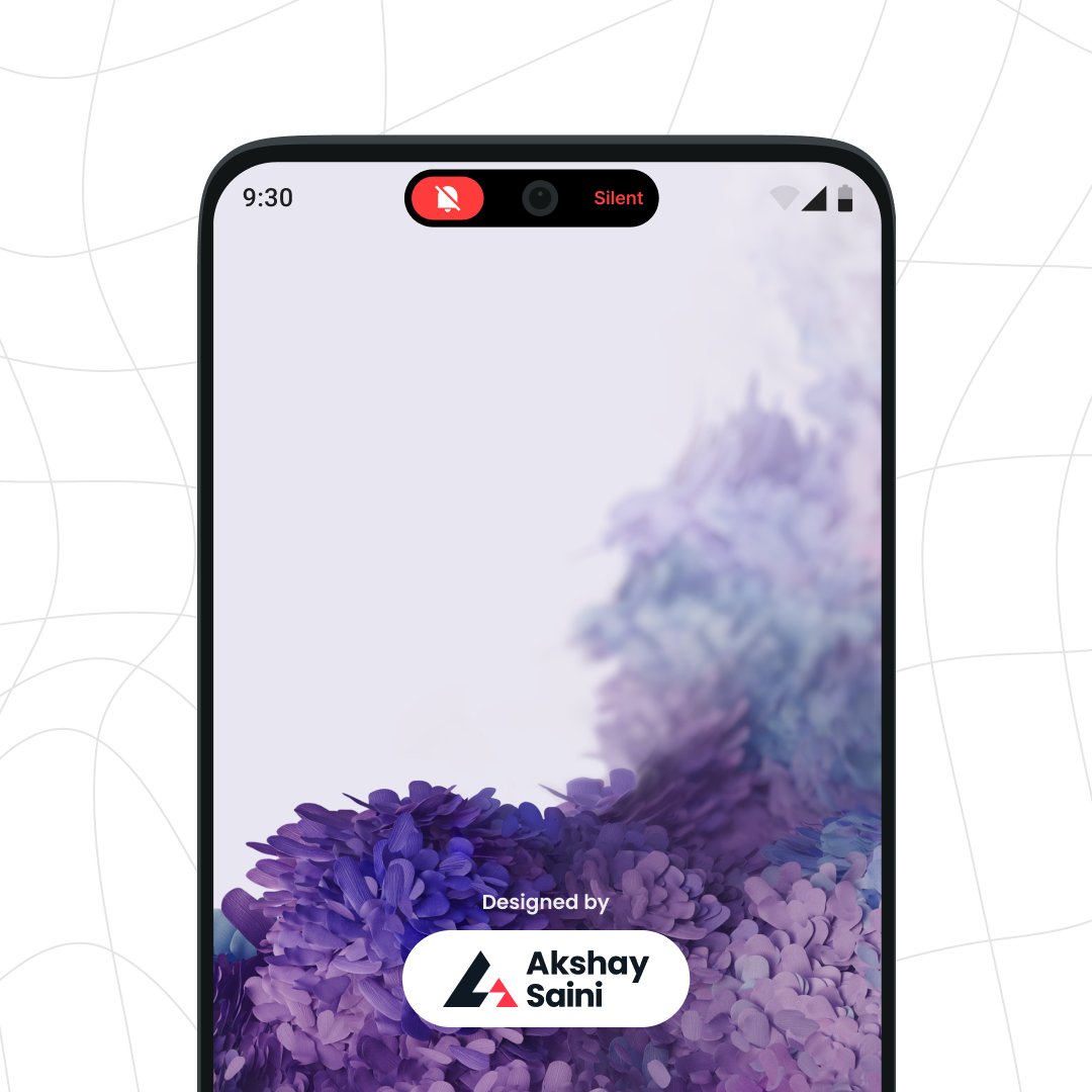 akshayakss's tweet photo. #dynamicisland for #android, Designed it in figma quickly today!
#uidesign #uxdesign #AppleEvent https://t.co/DKnpJvWVa4
