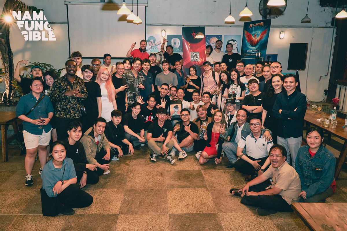 namfungiblevn's tweet photo. Namfungible #4 has wrapped up and we would love to share some wonderful moments.

This time we collaborated with @MollectorGame and @TheMeoNFT🤝

We thank you all for making it such a memorable event! ❤️

#namfungible #NFTs #event #saigon https://t.co/QlStLl6avZ