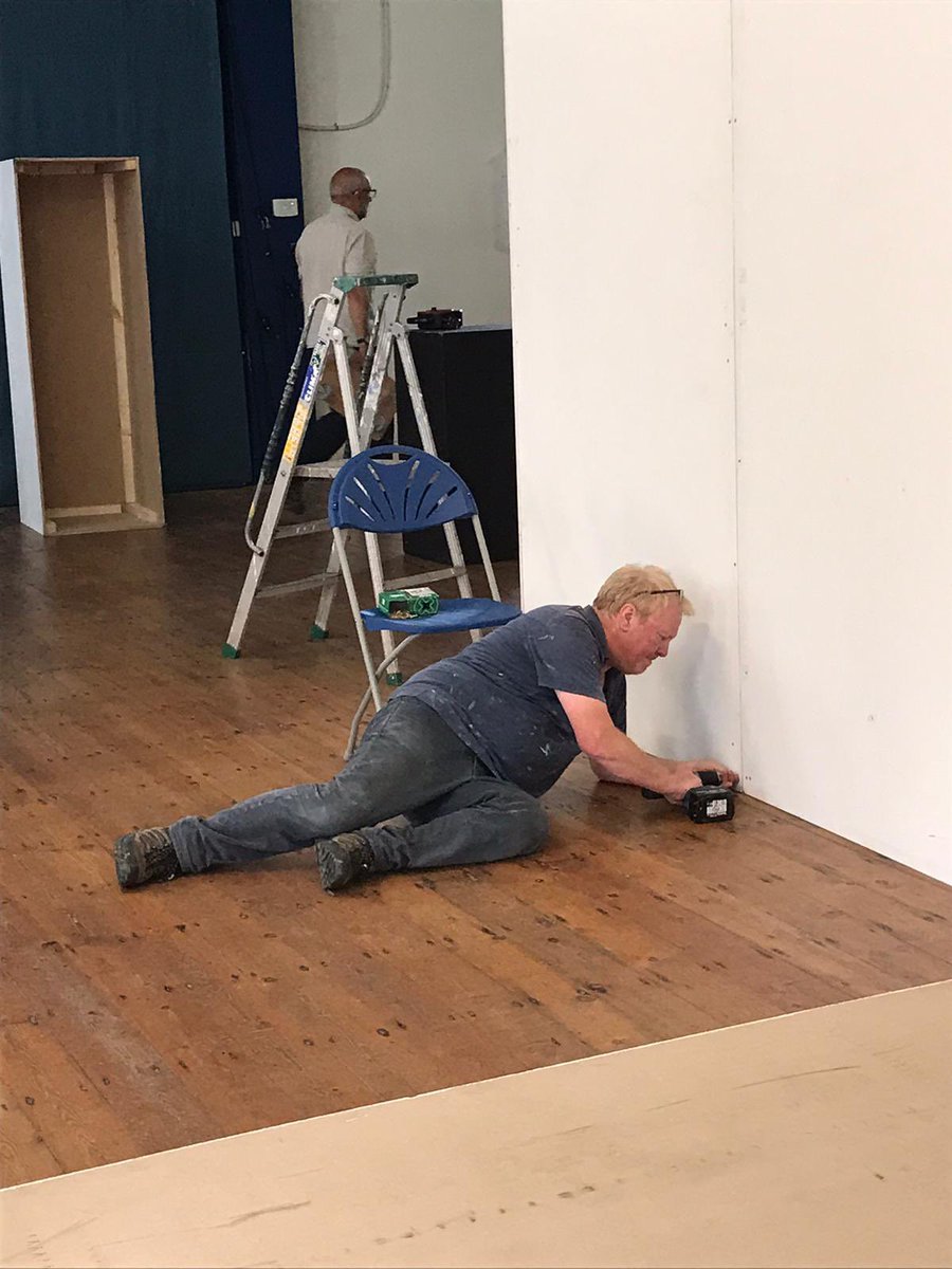 It’s all hands on deck, preparing for this weekend! #wirksworth #artsfestival #art #Derbyshire