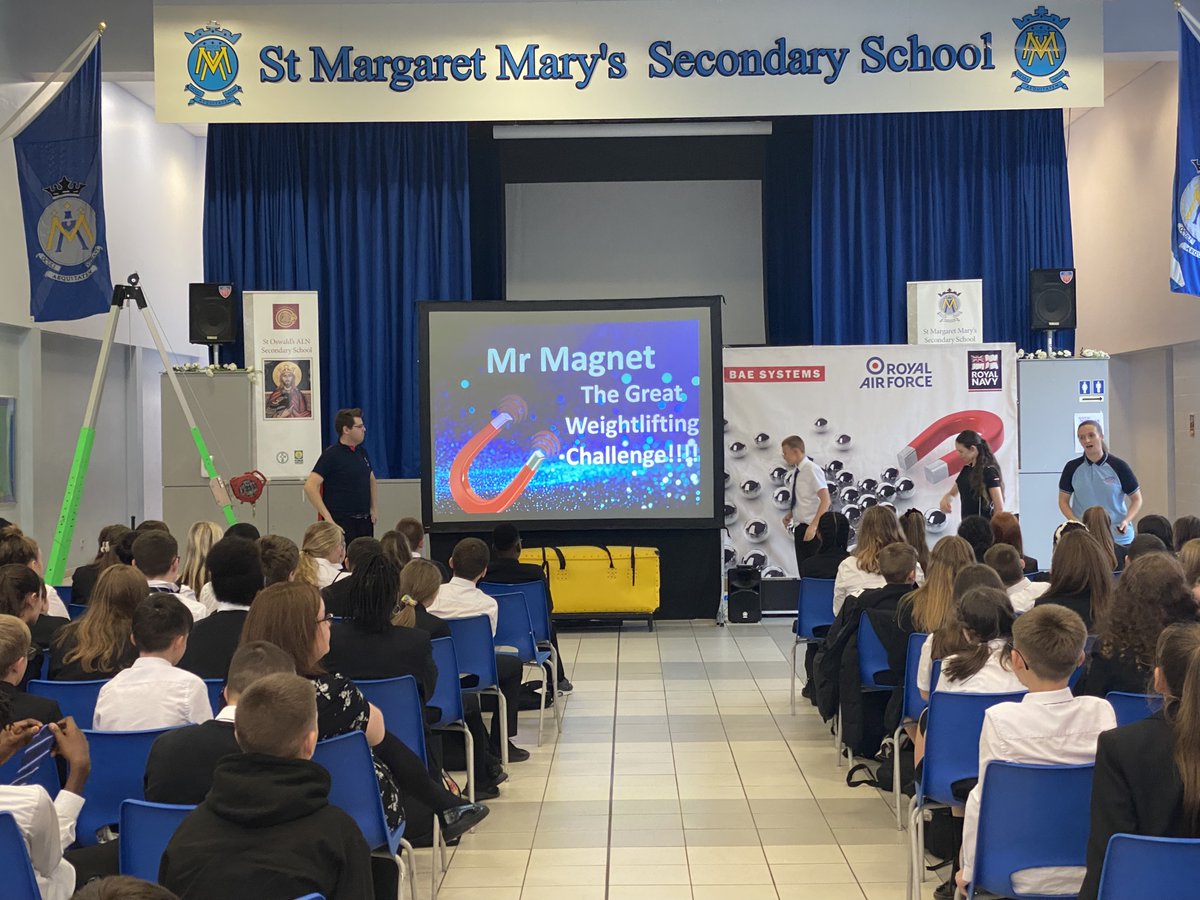 stmargaretglas's tweet photo. S1 &amp; 2 pupils enjoyed a great afternoon with BAE Systems Magnet Roadshow, organised by the Science and Technology Faculty!

#MyWoW #towardsbetterfutures #BAESystems https://t.co/Kdfvxdt68j