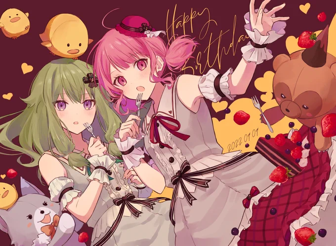 えむちゃん誕生日おめでとう〜!(過去絵ちょっと加筆)#鳳えむ誕生祭2022 