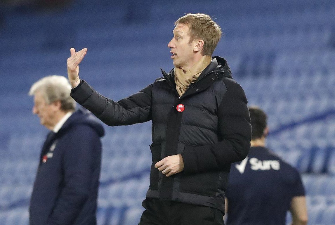 TCPalacePod's tweet photo. Played - 6
Won - 0
Drawn - 4
Lost - 2

1571 days in charge of Brighton, zero wins against Palace. 

Farewell, sweet Geography teacher. 

#CPFC https://t.co/Zenoe83bNJ