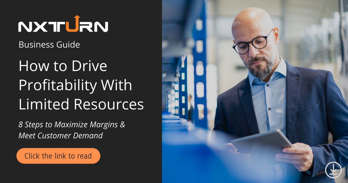 NXTurnLLC's tweet photo. Recent price increases, supply chain disruptions, and labor shortages are all cutting into manufacturers’ margins. Read this article: How to Drive Profitability With Limited Resources —> https://t.co/o9SDla9zce

#manufacturer #supplychain #inflation #inventorycontrol #CloudERP https://t.co/p8jVbzm3sk