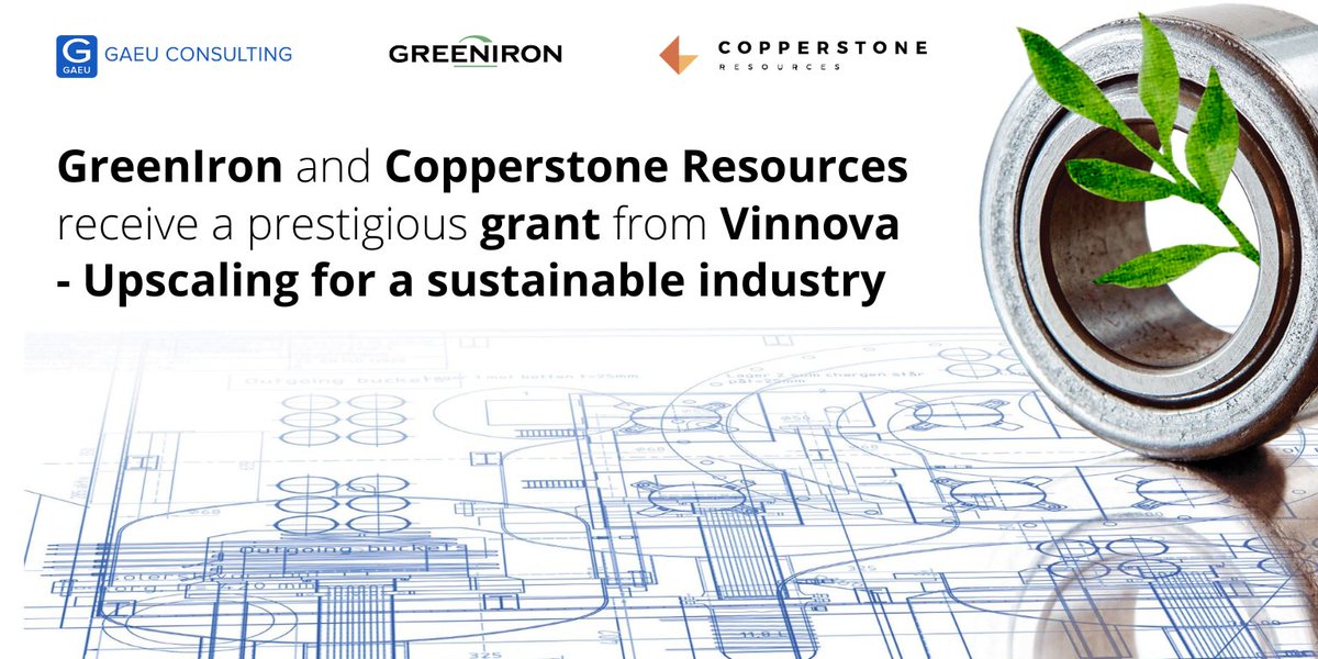 GAEU_Consulting's tweet photo. We are proud to announce that our Client GreenIron H2 AB with Copperstone Resources AB received 17 MSEK from Vinnova to perform a joint R&amp;D project. The funding has been granted within Vinnova “Upscaling for a sustainable industry 2022”
Interested in #Vinnova funding? Contact us! https://t.co/Zskbwy7DYz