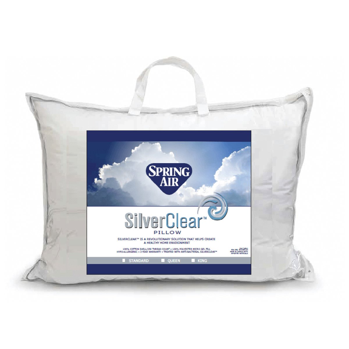 SpringAirCanada's tweet image. Ideally suited to keep you happy for years to come, the Spring Air SilverClear™ Pillow Collection offers great comfort and durability at a price that works for you.