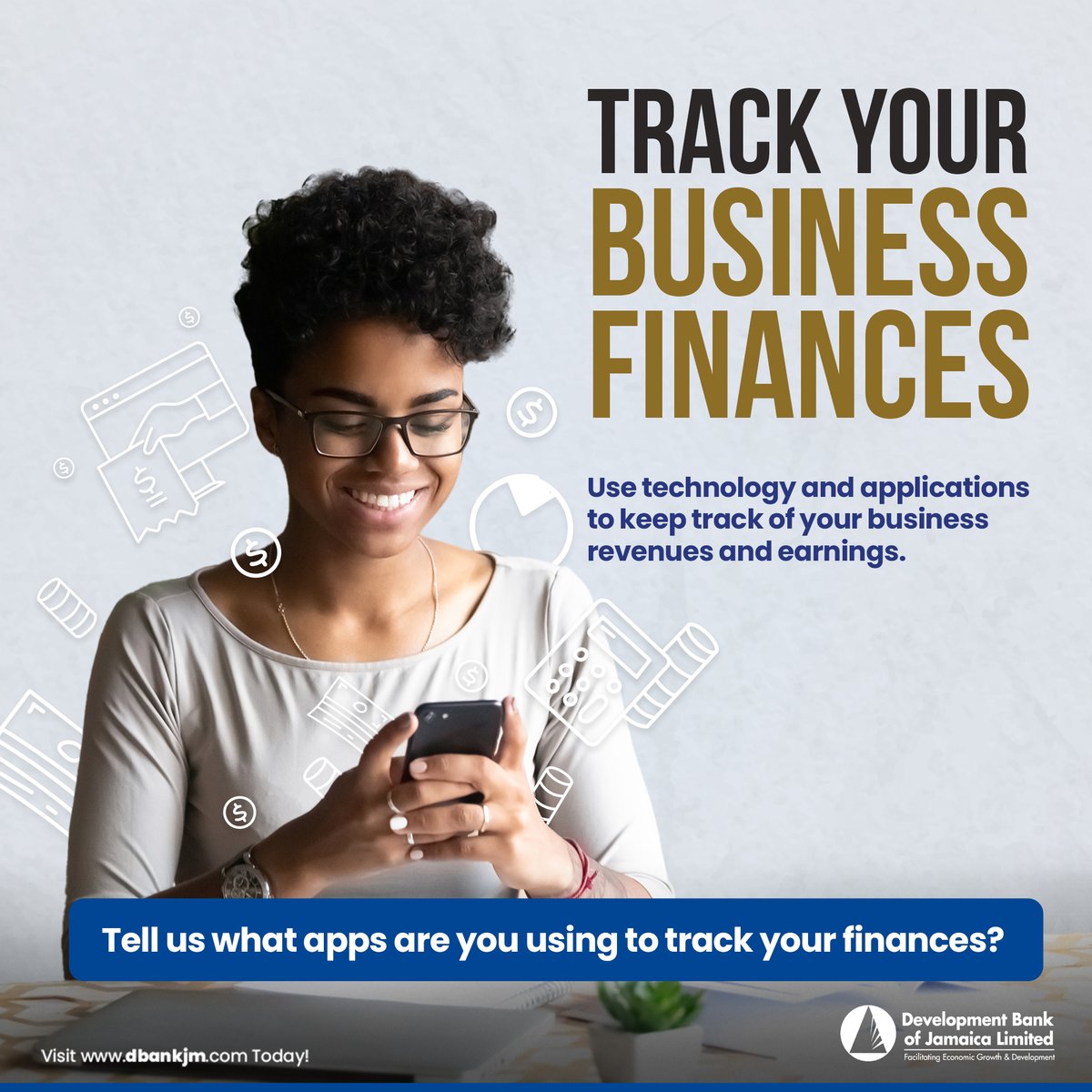 DBJamaica's tweet photo. Did you know that tracking your finances puts your business in a better position to access loans?
Follow us @dbjamaica for more business tips.
#GrowWithDBJ #DBankJa #BusinessTips #smallbusinesstips #smallbusiness #msme #businessloan #jamaicansmallbusiness https://t.co/8V7KW8IAcE