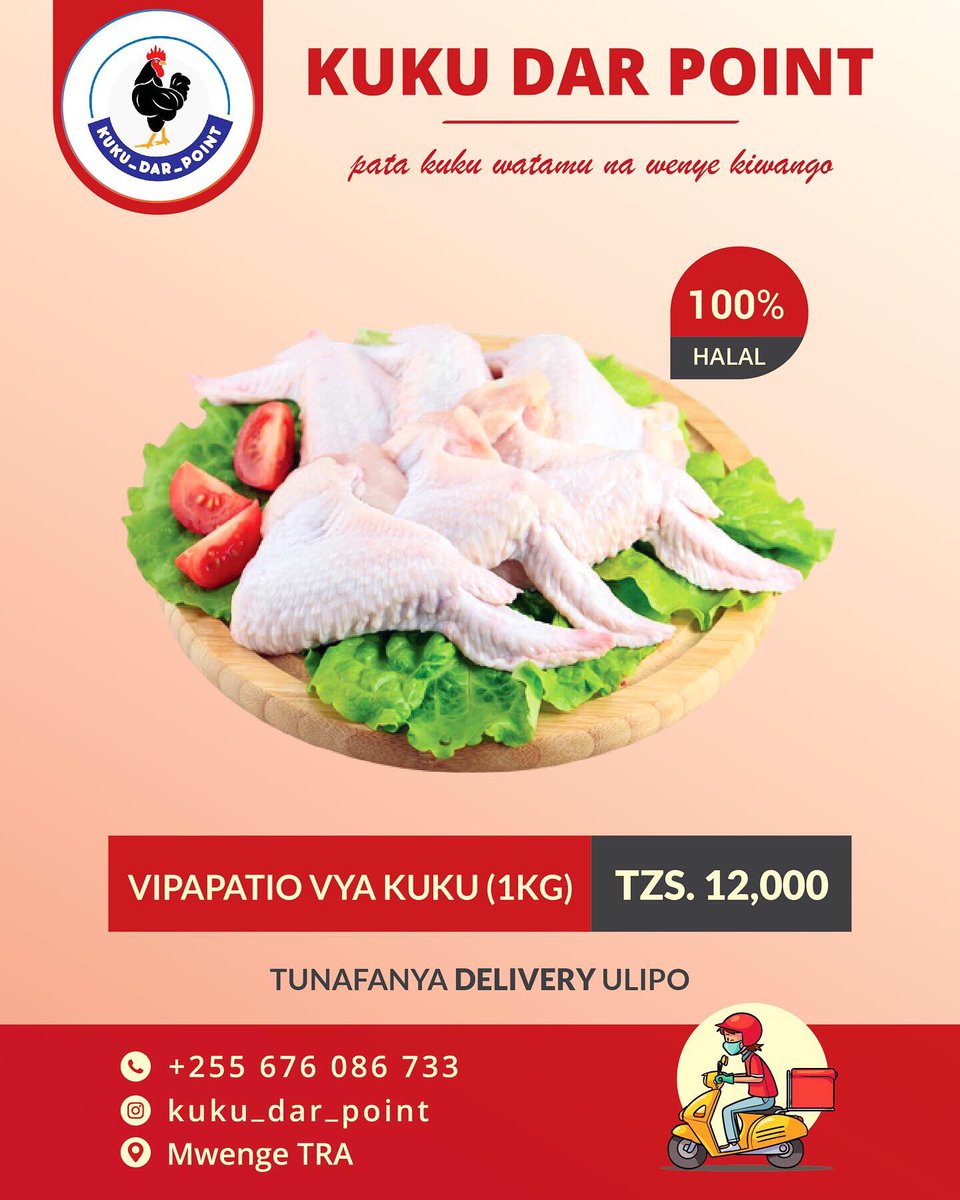 Rodgers__Andrew's tweet photo. 🍗🔥🍗🐓 Tucheki Kujipatia Kuku Wakubwa
Na Bidhaa Zote Za Kuku

Boneless Thighs 

Boneless Chicken Breast

Broilers &amp; Kienyeji Chickens
Miguu ya kuku (Chicken Feet 

Chicken Sausage
Chicken Wings
Drumsticks 🍗

Mayai ya kisasa na kienyeji 🥚
Chicken Thighs
Firigisi Za Kuku
☎️ https://t.co/2QuTsqBhiF