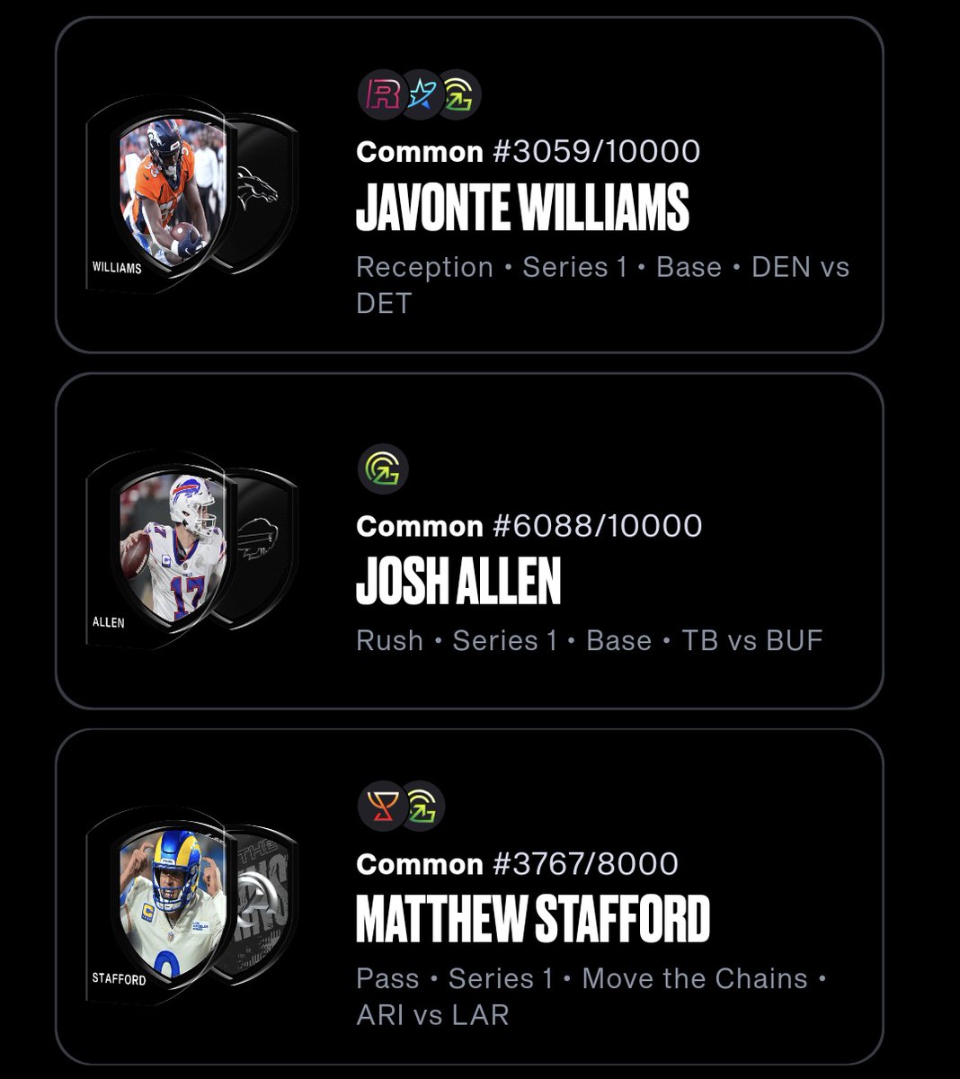 criptocotton's tweet image. I was excited to burn my celebration pack but got these dudes. Prolly one of the best packs.