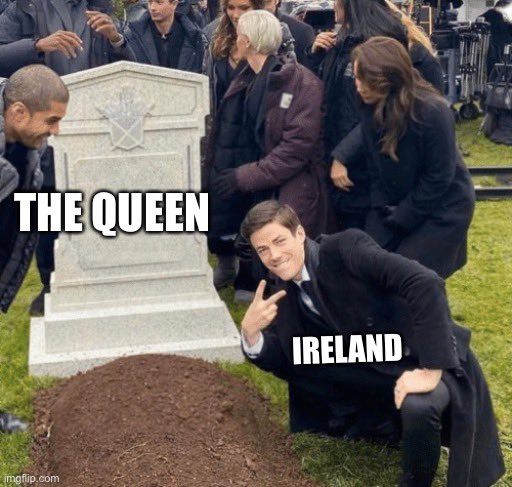 LuffysAfrooo's tweet photo. Fully expect the Irish pop off the be insane if the queen dies https://t.co/NA0CRJBrP9