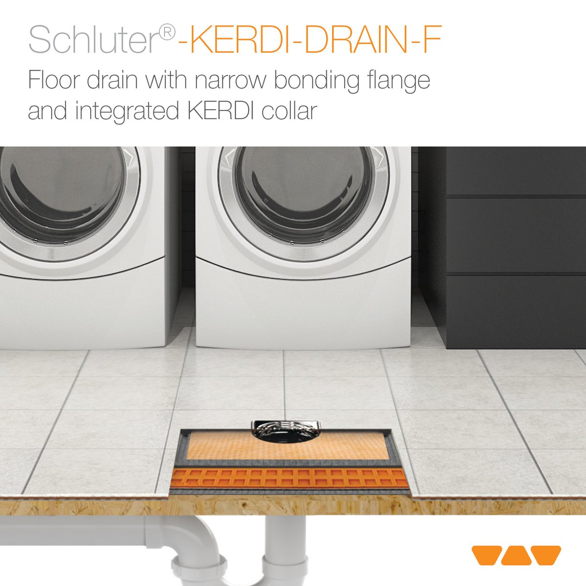 schluterNA's tweet photo. Kerdi-Drain-F โ our new floor drain designed for floors without a slope. Kerdi-Drain-F features a flat, narrow bonding flange to facilitate tight installations against walls, in corners, and in floors without a slope.
#Drain #TileFloor #Tile #Kerdi #TeamOrange #Schluter https://t.co/IFeAVCcem9