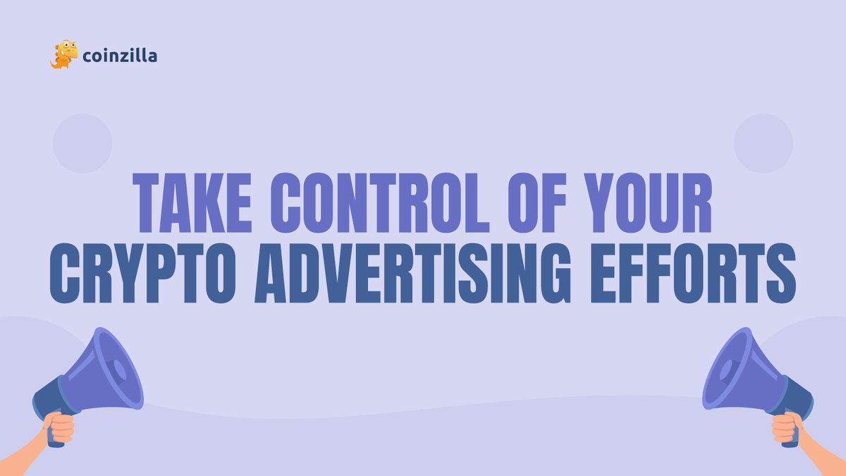 adsbycoinzilla's tweet image. Whether we are talking about display ads, content marketing, banners, or account management, Coinzilla is the one-stop point for awareness and lead generation for your crypto project. 👩‍💻🖌🎯📢

#cryptomarketing #contentmarketing #accountmanagement
