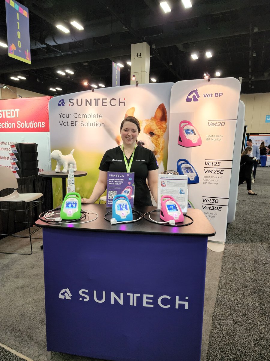 SunTechVetBP's tweet photo. SunTech is in San Antonio, TX for #IVECCS 2022 at booth #1021. We are excited to get to speak with everyone here and demo our colorful veterinary BP monitors. Please stop by if you are in the area! https://t.co/MhJb27zrfp