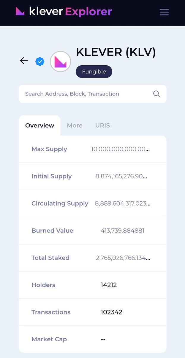 KSalavakumar's tweet photo. #KleverScan
💰Total Accounts 17,471
💰Total Transactions 171,758
💰Total Staked $KLV 2,765,026,766
💰Total Staked $KFI 1,772,341
💰Total Burn #KLV 413,739
👉https://t.co/HHWHH1qyYP👈
#KleverChain #Klever #KleverExplorer https://t.co/fqUtY04wgm