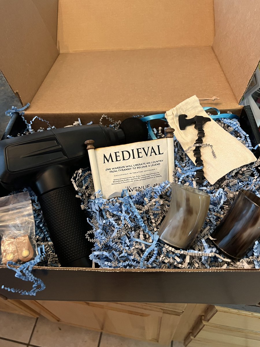 Thanks #MedievalMovie for the awesome box! It was super cool!