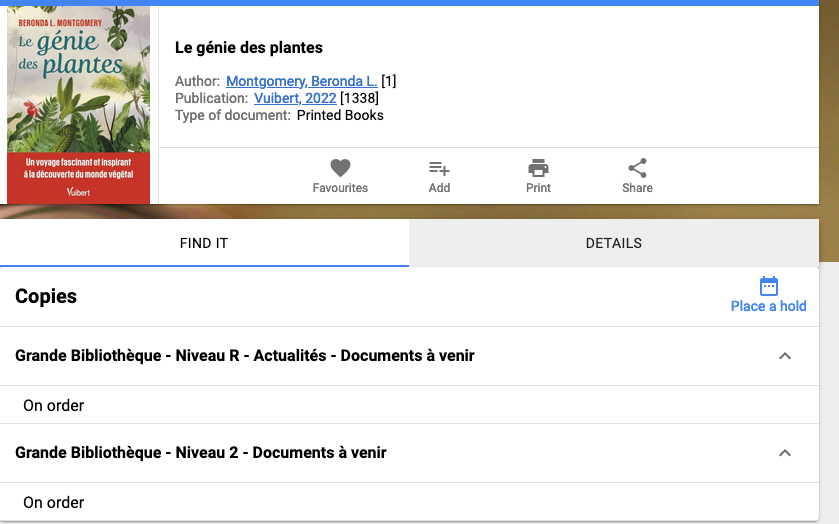 CycleFunMtl's tweet image. on order at our local mega library.