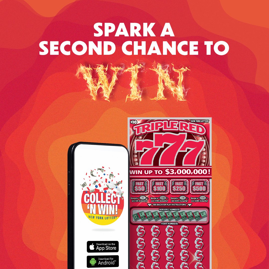 New York Lottery on Twitter "Your second chance to win is heating up