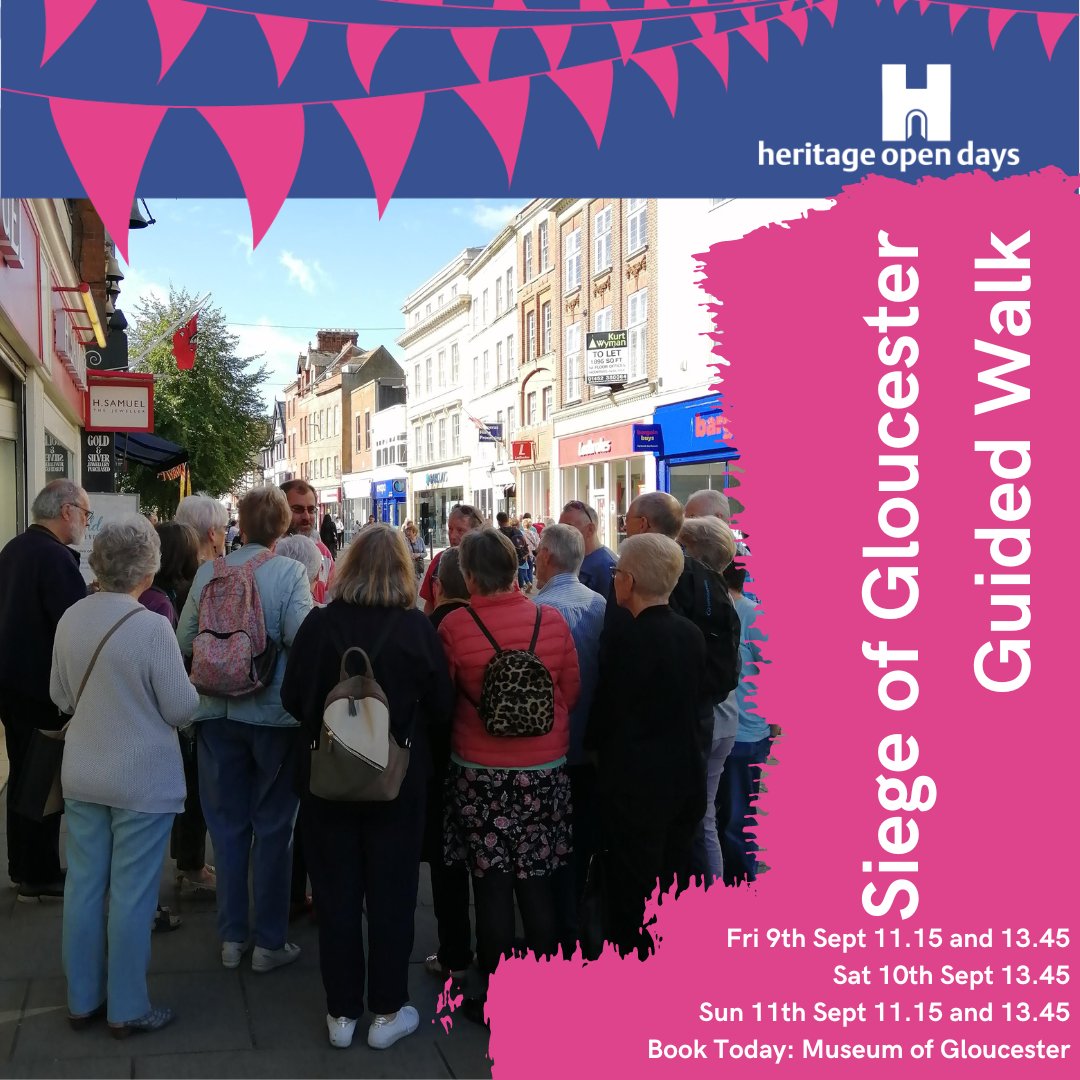 This guided walk visits some of the places of interest connected with the siege of Gloucester which took place during the English Civil War.
Please book your free place via the @museumofgloucester website or visit the Museum
#Gloucester #HeritageOpenDays #Heritage #Gloucesterhods