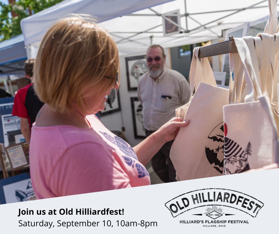 The annual Old Hilliardfest Art &amp; Street Fair will take to the streets again for the 38th year, THIS SATURDAY (September 10)!!! The event will take place in Downtown (Old) Hilliard, on Main Street, from 10am through 8pm. Live music, great food, family activities, and more!