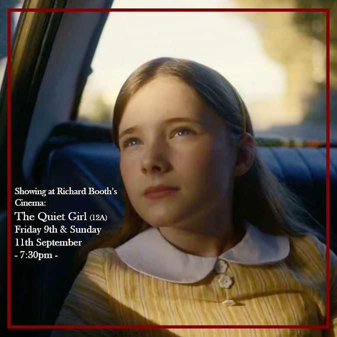 Good news for fans of Claire Keegan, 'Small Things Like These', short listed for The Booker Prize, but also the film 'The Quiet Girl' (based on her book 'Foster') also came out earlier this year.

'The Quiet Girl' is being shown at our cinema this weekend:
tickets.boothbooks.co.uk