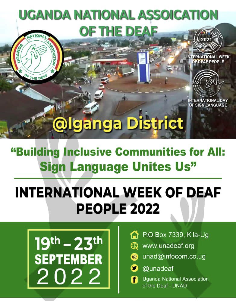 UNADeaf's tweet photo. International Week of Deaf People #IWD2022 in high gear: 
👉🏼Petition - Focus: UgSL Interpreters should be on government payroll. 
👉🏼health campaign - communicable diseases screening, eye tests, blood donation.  
👉🏼Stakeholders dialogue on education of deaf people
➕thread… https://t.co/sieaKmGRWl