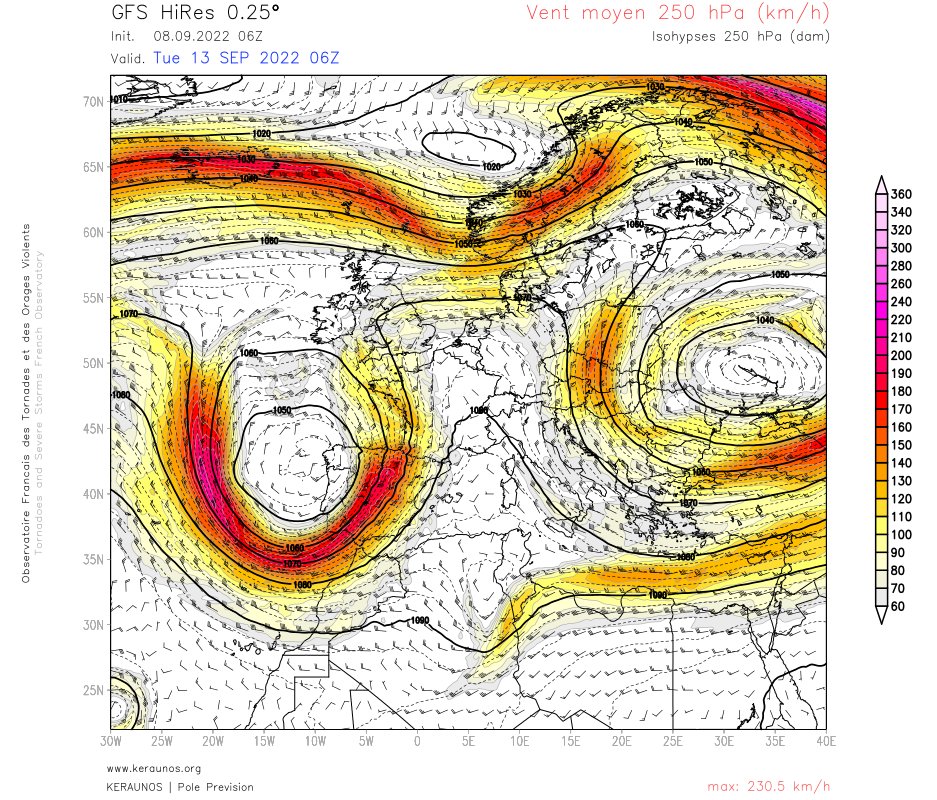 Les restes de l'ouragan #Danielle vont se conjuguer avec une goutte froide pré-existante et venir se caler au nord du Portugal dès dimanche.
Une structure en Omega se confirme avec coup de chaud marqué pour la saison. 