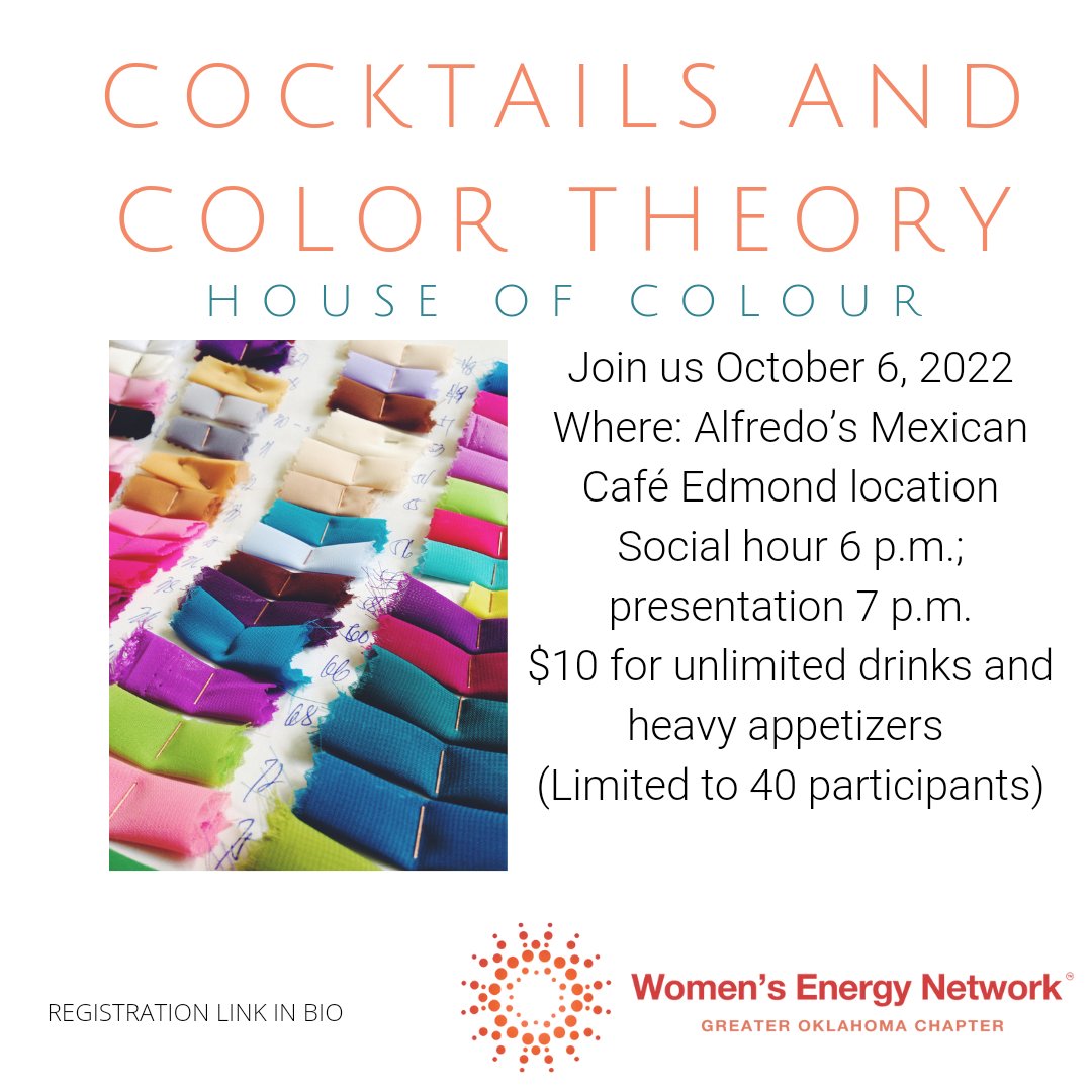 Join us for Cocktails and Color theory! #WENGreaterOK