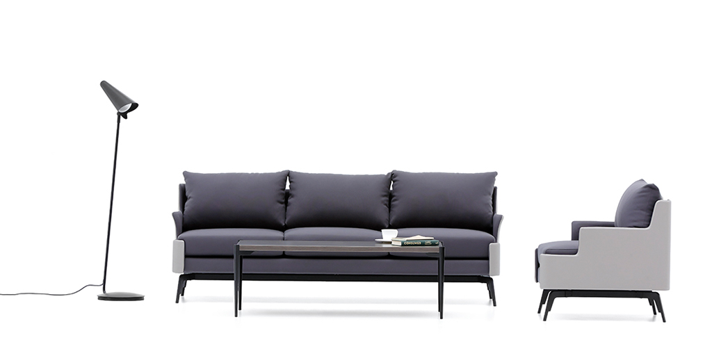 Minderlerinin dış kısmını kavrayan modern eğrisel ifadesi ve zarif tasarım diliyle şık bir görünüm sunan ofis kanepesi #Gilda, yumuşak yastıkları ve rahat oturumuyla ofislerde konforlu alanlar yaratıyor.