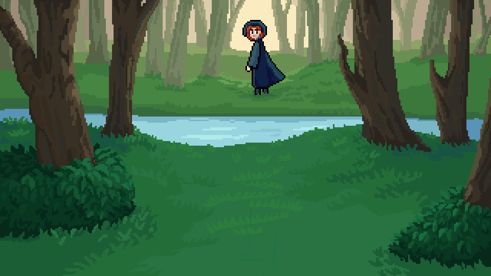 16bitatom's tweet photo. Skitten and I returned to the first spot in the woods today. This time, I approached slowly. Crouched behind some bushes, I could spot a young man enveloped in a navy coat examining the ground. 

But then Skitten’s nervous tail rustled the branches, and he looked up and fled. https://t.co/21TGHix7iY