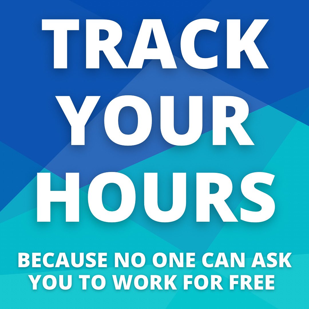 unbccupe2278's tweet photo. Welcome back to a new semester! Remember that you can’t be asked to work for free - and the only way to make sure that doesn’t happen is by tracking your hours from day one.
#union #cupe2278 #gradTA #UNBC #solidarity #advocacy #fairness https://t.co/IZiPvalIiB