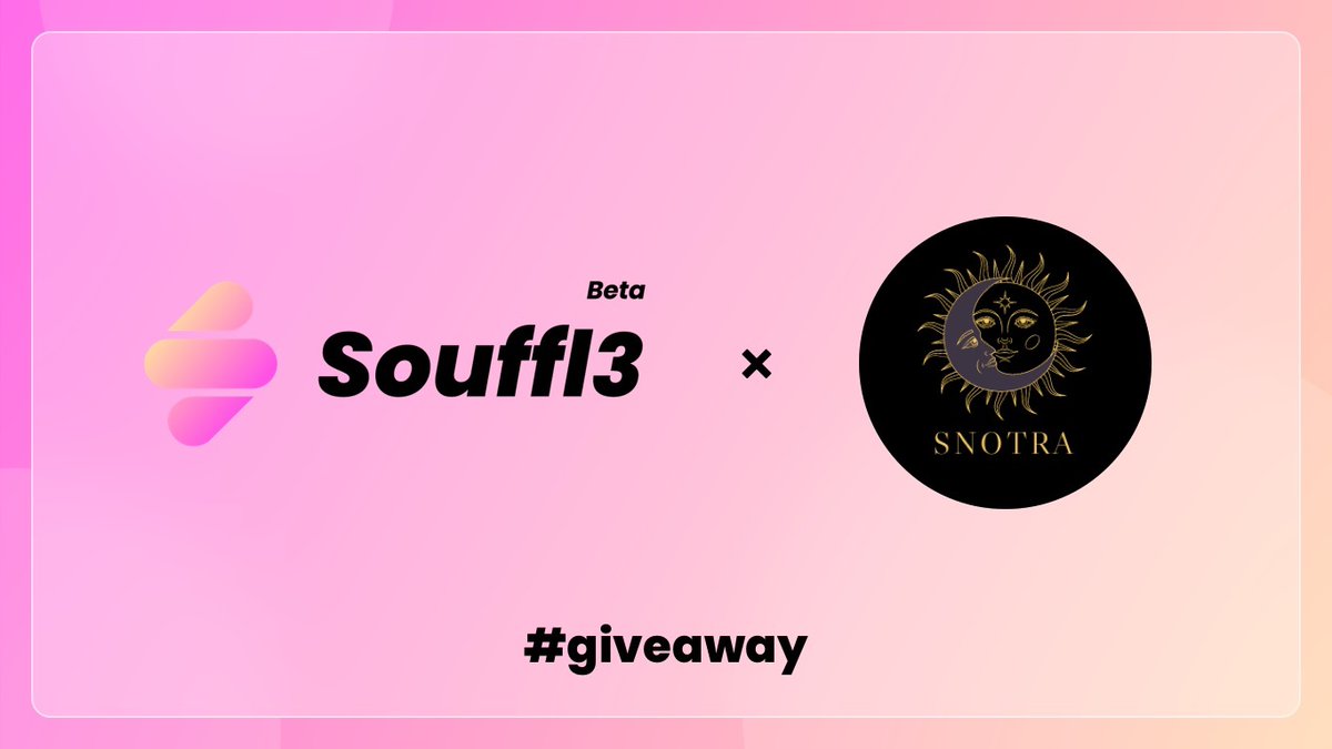 WL giveaway by @SnotraQ on #Aptos!! Only for 24 hrs! 
🏆Prize: 3 WLs offered by @SnotraQ 
✅Follow <a href="/nft_souffl3/">Souffl3 🫐</a> and @SnotraQ 
✅RT &amp; like this tweet
✅Tag 3 friends
✅Join our Discord channel at discord.gg/souffl3
✅Include #Souffl3 in your Twitter account bio
#LFM #AptosNFT