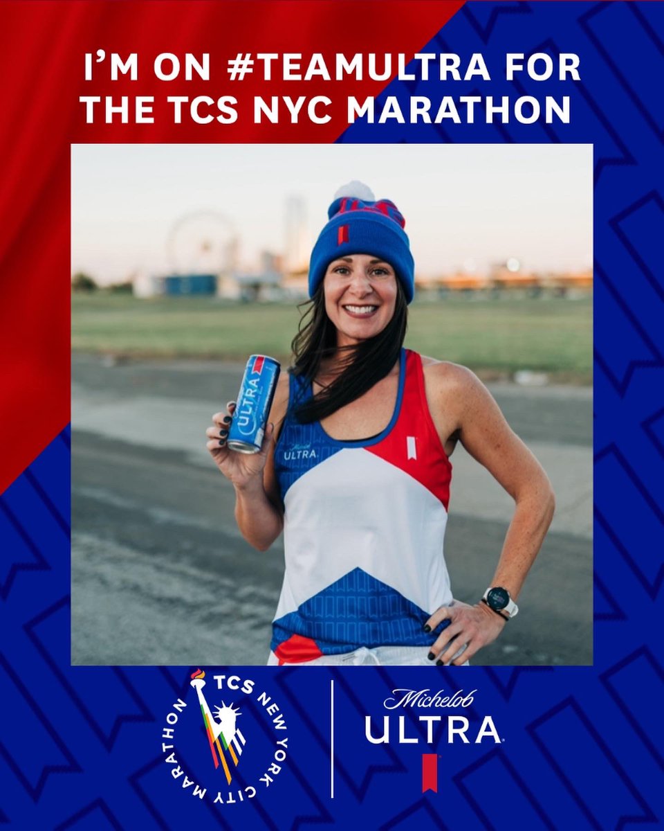 tkillrunning's tweet photo. I made it! Can’t wait to crack a smile as I break a sweat with #TeamULTRA at the @TCSNYCMarathon this November. Make sure you follow @MichelobULTRA for updates leading up to race day. Cheers!! 🍻 https://t.co/0L06OhwZVC