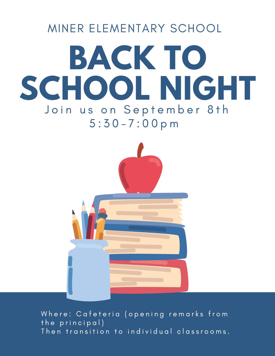 Miner Elementary (@minerelementary) on Twitter photo Parents/ Guardians and Family. Come out and be apart of all the great things happening with Miner. Can’t wait to see you!! <a href="/MinerPTO/">Miner PTO</a> Parents/ Guardians and Family. Come out and be apart of all the great things happening with Miner. Can’t wait to see you!! <a href="/MinerPTO/">Miner PTO</a>